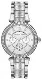Michael Kors Parker Stainless Steel Watch With Glitz Accents