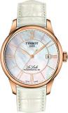 Tissot T-Classic Automatic White Mother of Pearl Ladies Watch T006.407.36.118.00