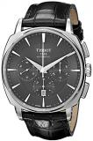 Tissot Men's  'T Lord' Black Dial Stainless Steel Chronograph Automatic Watch T059.527.16.051.00