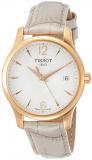Tissot Tradition MOP Dial SS Leather Quartz Ladies Watch T0632103711700