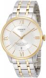 Tissot Men's T099.408.22.038.00 Chemin Des Tourelles Automatic Silver Dial Two-tone Watch