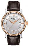 Tissot Bridgeport Silver Dial Brown Leather Mens Watch T0974102603800