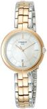 Tissot Flamingo Quartz Mother of Pearl Dial Two-Tone Ladies Watch T0942102211100