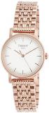 Tissot Silver Dial Rose Gold Tone Stainless Steel Ladies Watch T1092103303100