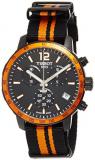 Tissot Quickster NATO Black Dial SS Textile Quartz Men's Watch T0954173705700