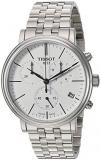 Tissot Mens Carson Swiss Quartz Stainless Steel Dress Watch (Model: T1224171101100)