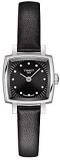 Tissot Lovely Square Quartz Diamond Black Dial Ladies Watch T058.109.16.056.00