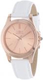 Invicta Women's 15151 "Angel" 18k Rose Gold Ion-Plated Stainless Steel and White Leather Watch