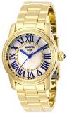 Invicta Women's Angel Quartz Watch with Stainless Steel Strap, Gold, 20 (Model: 29879)