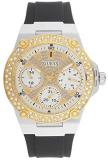 Guess Watches Ladies Zena Womens Analog Quartz Watch with Silicone Bracelet W1291L1