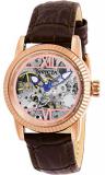 Invicta 26350 Women's Objet D Art Brown Strap Automatic Watch
