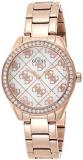 GUESS Women's Analog Watch with Stainless Steel Strap, Rose Gold, 16 (Model: GW0001L3)