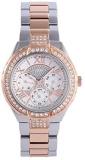 GUESS Women's W0111L4 "Sparkling Hi-Energy" Silver- And Rose Gold-Tone Watch