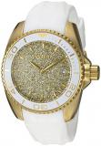 Invicta Women's Angel Stainless Steel Quartz Watch with Silicone Strap, White, 20 (Model: 22703)