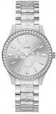 GUESS Women's 38mm Steel Bracelet & Case Quartz Silver-Tone Dial Analog Watch W1280L1