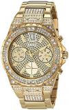 GUESS Women's Analog Watch with Stainless Steel Strap, Gold, 20 (Model: GW0037L2)