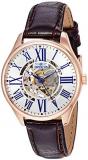 Invicta Women's Vintage Stainless Steel Automatic-self-Wind Watch with Leather Calfskin Strap, Brown, 16 (Model: 23660)