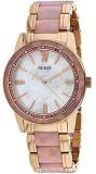 Guess W0706L4 Women's Blush Rose Gold Tone Pink Acetate Combo MOP Dial Watch