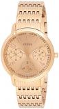 Guess Lattice Rose Gold Dial Stainless Steel Ladies Watch W1088L2