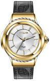 Invicta Women's Angel Stainless Steel Quartz Watch with Leather Strap, Black, 18 (Model: 31115)
