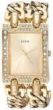 GUESS Gold-Tone Crystal Multi-Chain Bracelet Watch with Self-Adjustable Links. Color: Gold-Tone (Model: U1121L2)