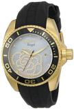 Invicta Women's 0489 Angel Collection Cubic Zirconia-Accented Watch With Black PU Band