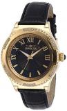 Invicta Women's Angel Stainless Steel Quartz Watch with Leather Strap, Black, 18...