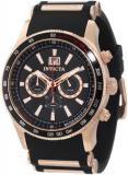Invicta Men's 1238 Aviator Chronograph Black Dial Black Polyurethane Watch
