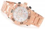 Invicta Mens RESERVE Speedway Swiss Made Chronograph White MOP Dial 18k RGP SS Watch 15767