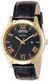 Guess W0792G4 Mens Metropolitan Black Leather Strap Watch