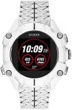 GUESS Men's Quartz Watch with Silicone Strap, White, 22 (Model: C3001G4)