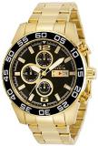 Invicta Specialty Men 46mm Stainless Steel Gold Black dial Quartz, 30697