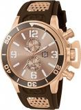 Invicta Men's 80312 Corduba Gold Dial Brown Polyurethane Watch