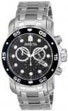 Invicta Men's 17082 Pro Diver Analog Display Swiss Quartz Silver Watch