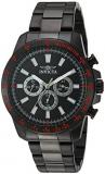 Invicta Men's Speedway Swiss-Quartz Watch with Stainless-Steel Strap, Black, 22 (Model: 20341)