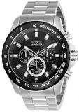 Invicta Men's Speedway Quartz Watch with Stainless-Steel Strap, Silver, 10 (Model: 24210)