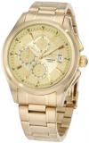 Invicta Men's 1484 Specialty Collection Chronograph Gold Dial 18k Gold Ion-Plated Stainless Steel Watch