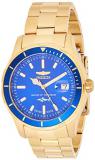 Invicta Men's Pro Diver Quartz Watch with Stainless-Steel Strap, Gold, 22 (Model: 25811)