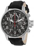 Invicta Men's I-Force Stainless Steel Quartz Watch with Rifle Strap, Black, 22 (Model: 30920)