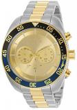 Invicta Pro Diver Men 48mm Stainless Steel Gold dial Quartz, 30801