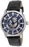 Invicta Men's Objet d'Art Stainless Steel Automatic-self-Wind Watch with Leather Calfskin Strap, Black, 22 (Model: 22640)