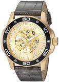 Invicta Men's Specialty Mechanical-Hand-Wind Watch with Leather Calfskin Strap, Grey, 24 (Model: 17262)