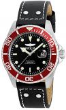Invicta Men's 'Pro Diver' Quartz Stainless Steel and Leather Watch, Color:Black (Model: 22073)