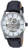 Invicta Men's Objet D Art Stainless Steel Automatic-self-Wind Watch with Leather Calfskin Strap, Black, 23 (Model: 22638)