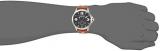 Invicta Men's Aviator Stainless Steel Quartz Watch with Leather Calfskin Strap, Brown, 21 (Model: 22528)
