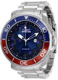 Invicta Men's Pro Diver Quartz Watch with Stainless Steel Strap, Silver, 26 (Model: 30567)