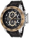 Invicta 19253 Men's I-Force Chrono Black Polyurethane Black Carbon Fiber Dial