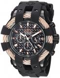 Invicta Men's Bolt Stainless Steel Quartz Watch with Silicone Strap, Black, 25 (Model: 23867)