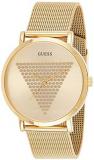 GUESS Men's Analog Watch with Stainless Steel Strap, Gold, 24 (Model: GW0049G1)