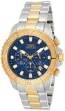 Invicta Men's Pro Diver Quartz Watch with Stainless-Steel Strap, Two Tone, 22 (Model: 24002)